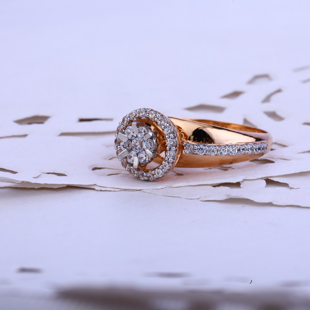 Ladies Fancy Rose Gold Ring-RLR61
