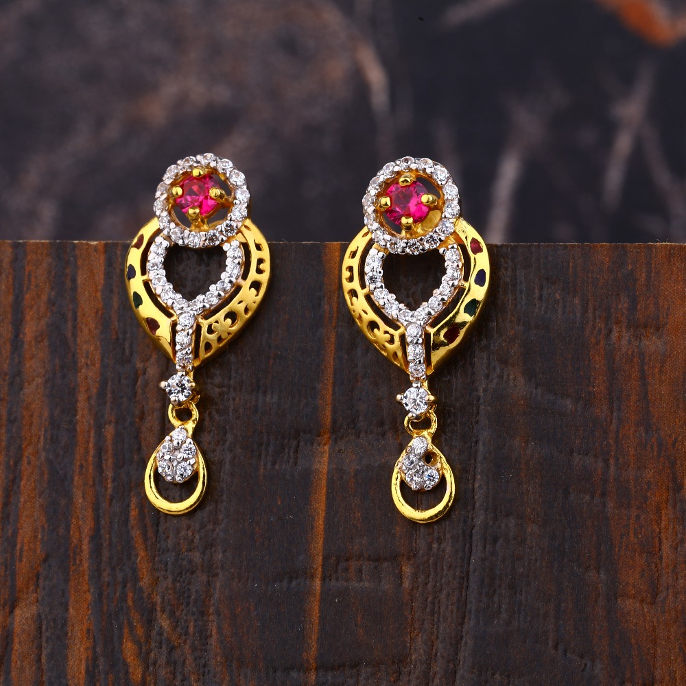 Buy CKC 22k Gold Earrings for Women Online At Best Price  Tata CLiQ