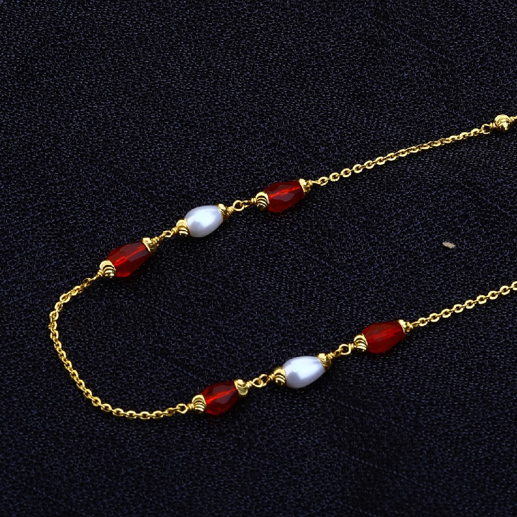 Ladies 22K Gold Delicate Moti ChainMala-AC138