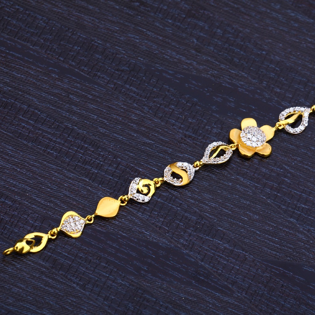 Ladies 916 Gold Casting Bracelet-LB163