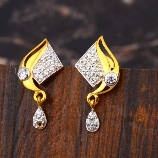 22 carat gold ladies earrings RH-lE718