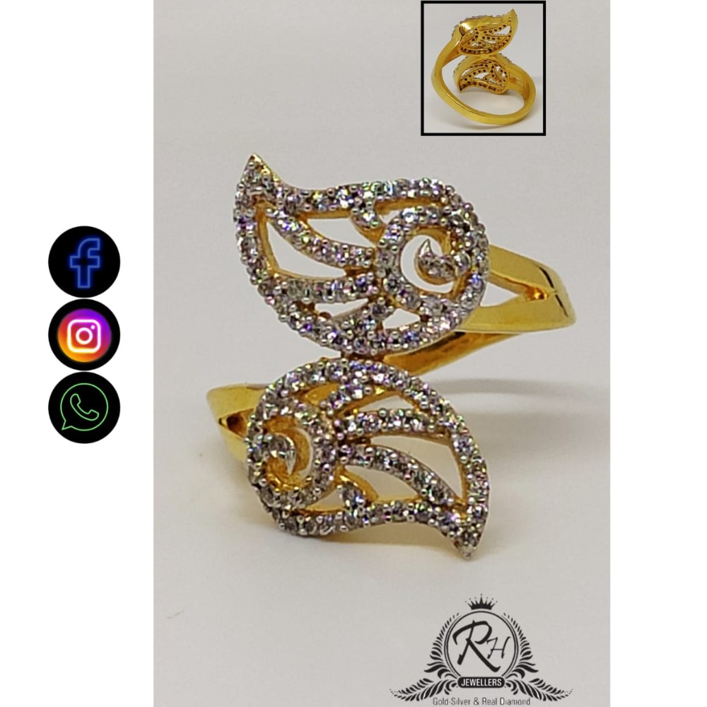22 carat gold antique daimond ladies rings RH-LR403