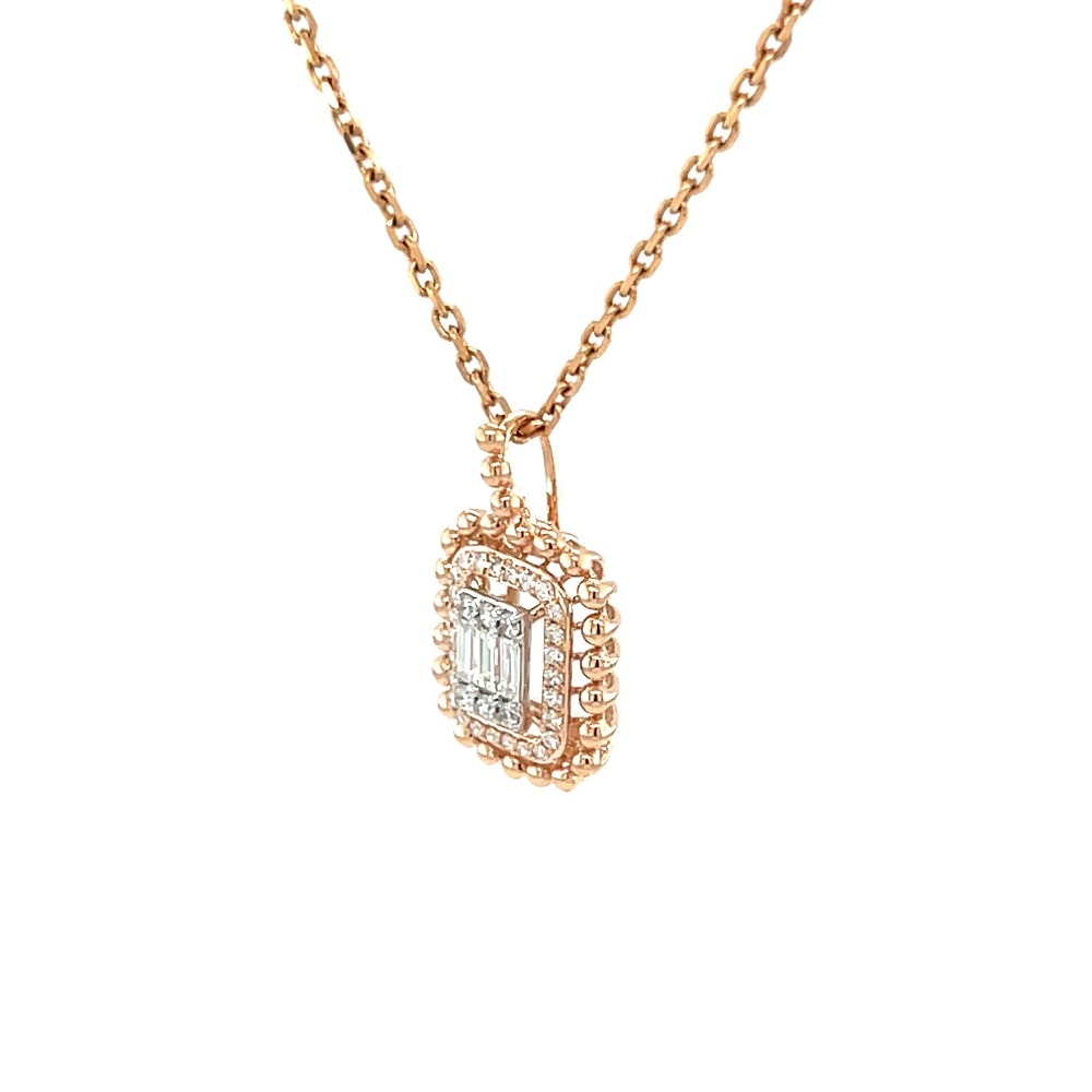 Beautiful Delicate Work Wear Diamond Pendant