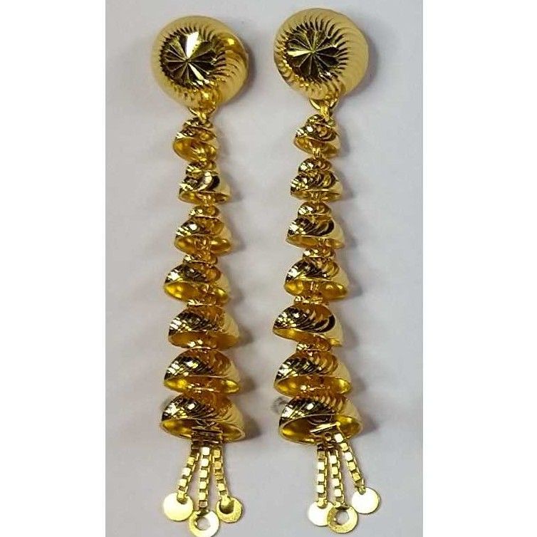 916 Gold Fancy Slowfast Earrings Akm-er-100