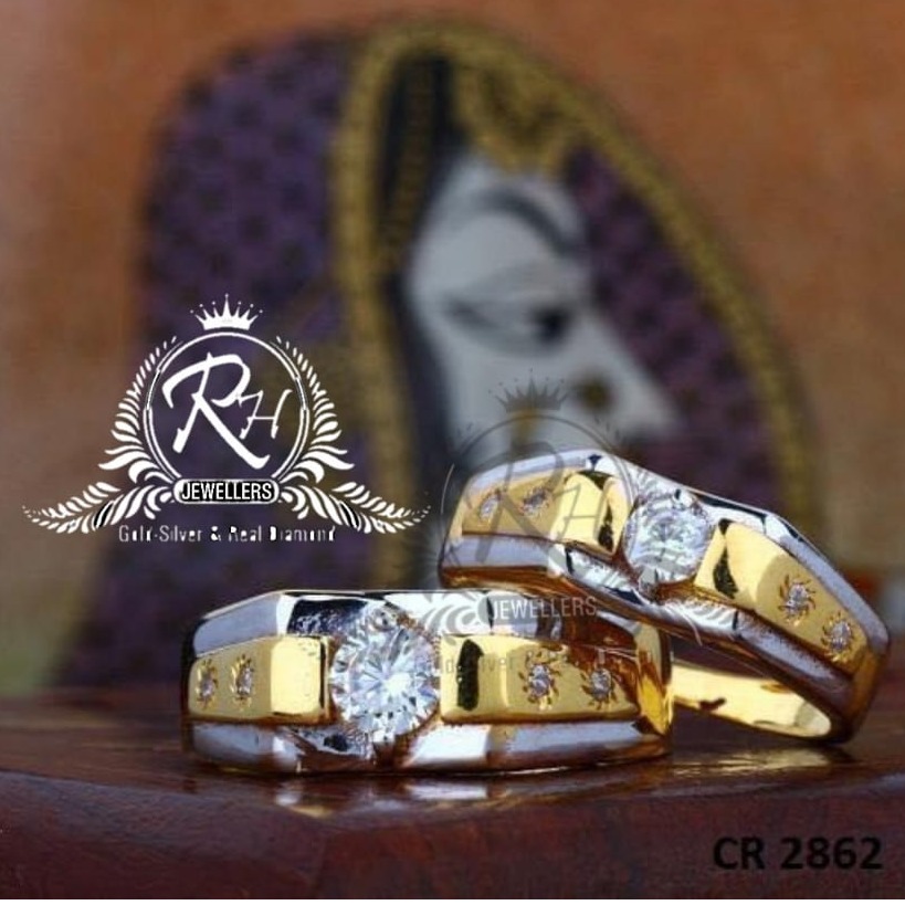 Couple Name Engraved Diamond Rings |
