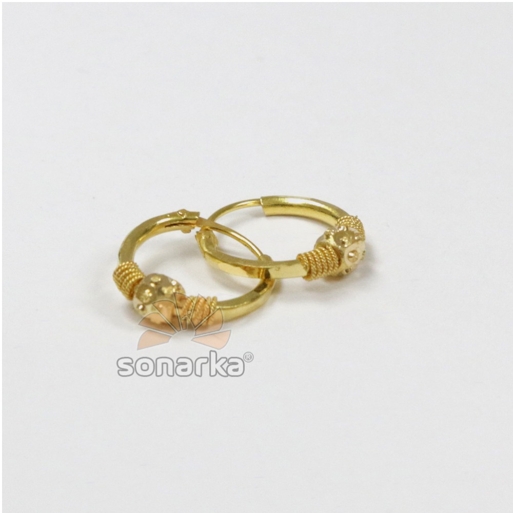 916 gold ladies fancy kadi earrings by sonarka