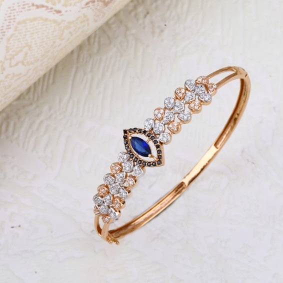 18 carat rose gold fancy kada bracelet RH-LB611