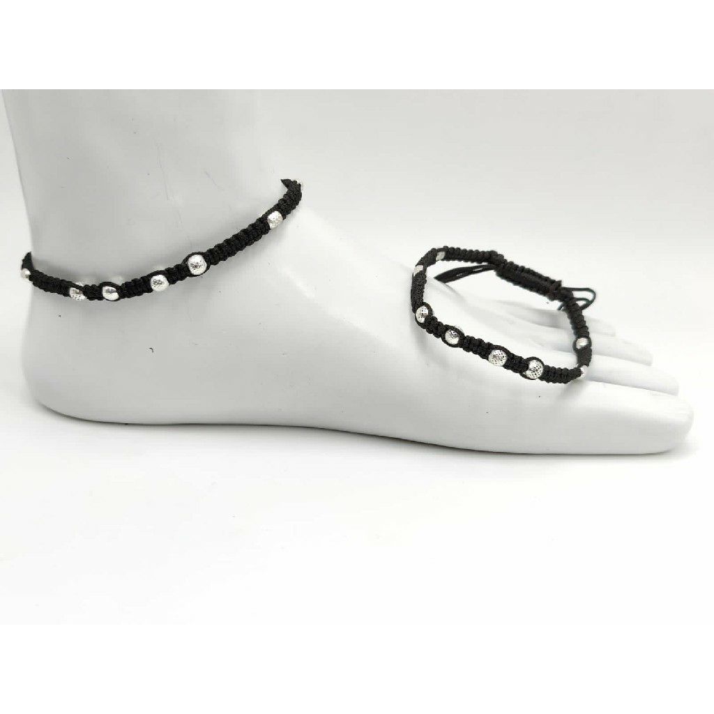 925 silver thread anklets