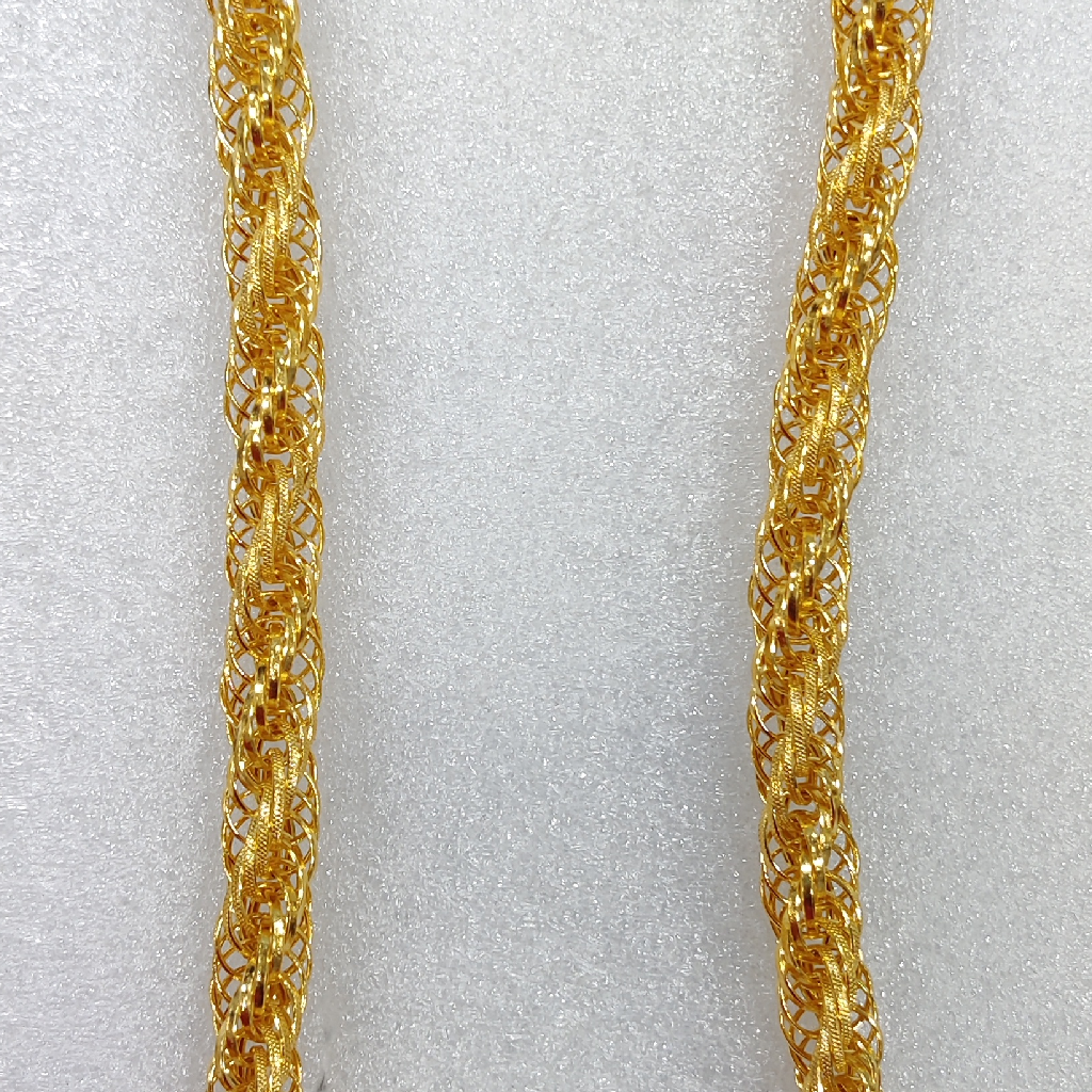 916 Gold Fancy Gent's Kadam Chain