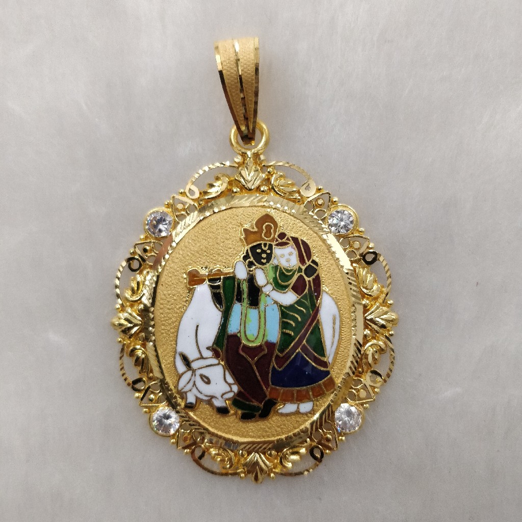 916 Gold Fancy Radhakrishnan Pendant