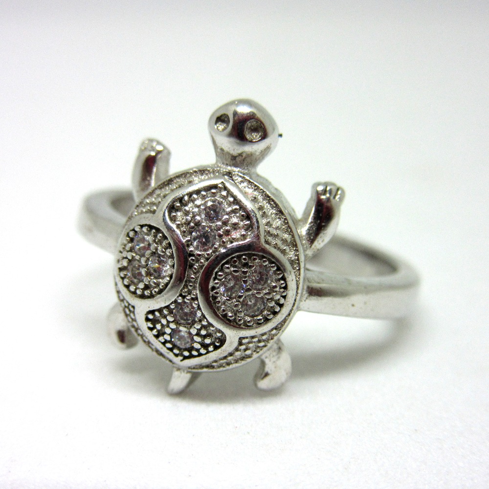 Turtle silver hot sale ring design