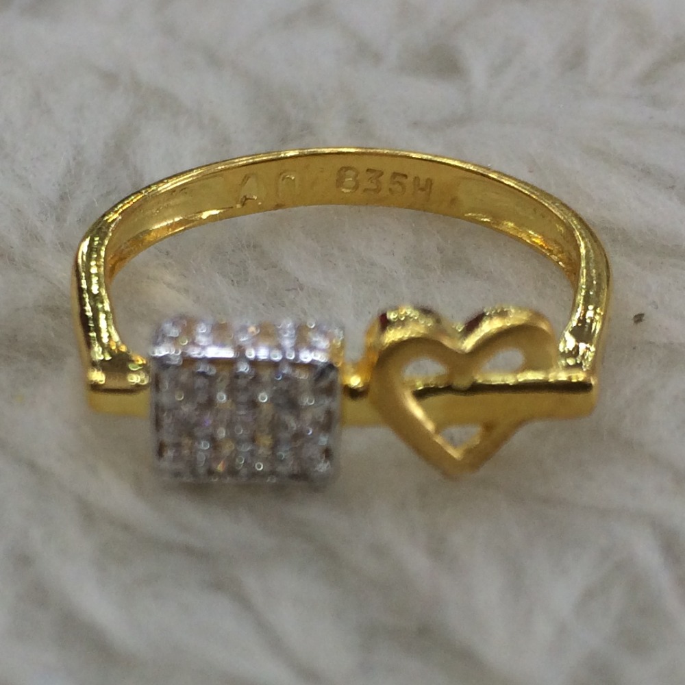 916 Gold Heart Ring LR-0001