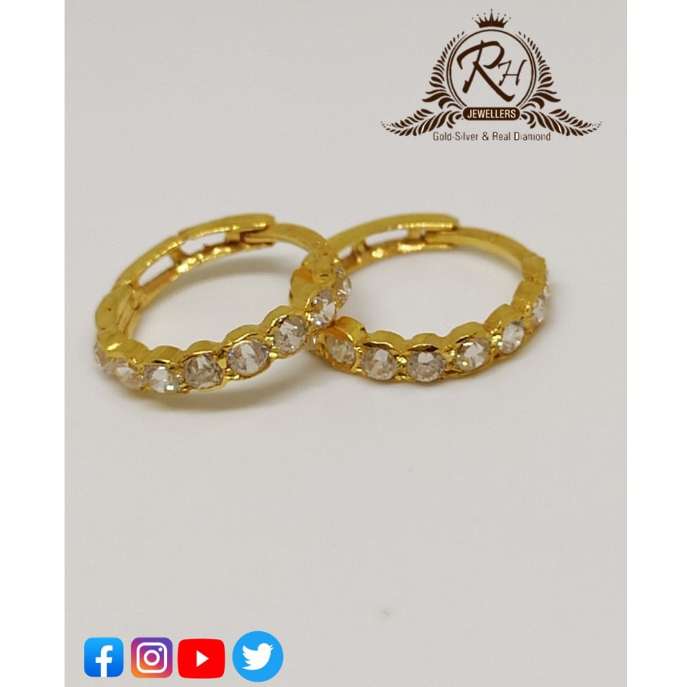 22 carat gold casting daimond ladies earrings RH-ER23