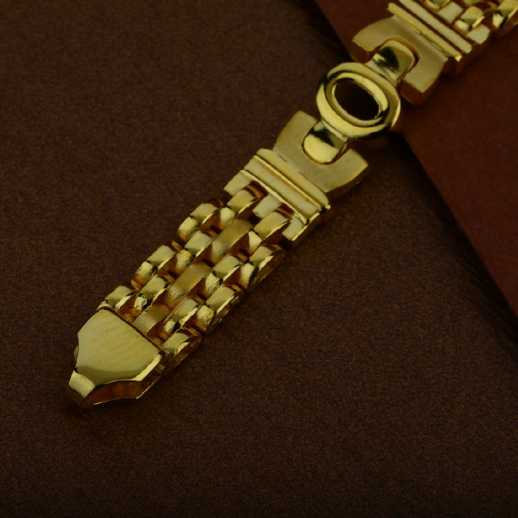 Mens 916 Gold Cartier Daily Wear Cz Bracelet-MCRB22