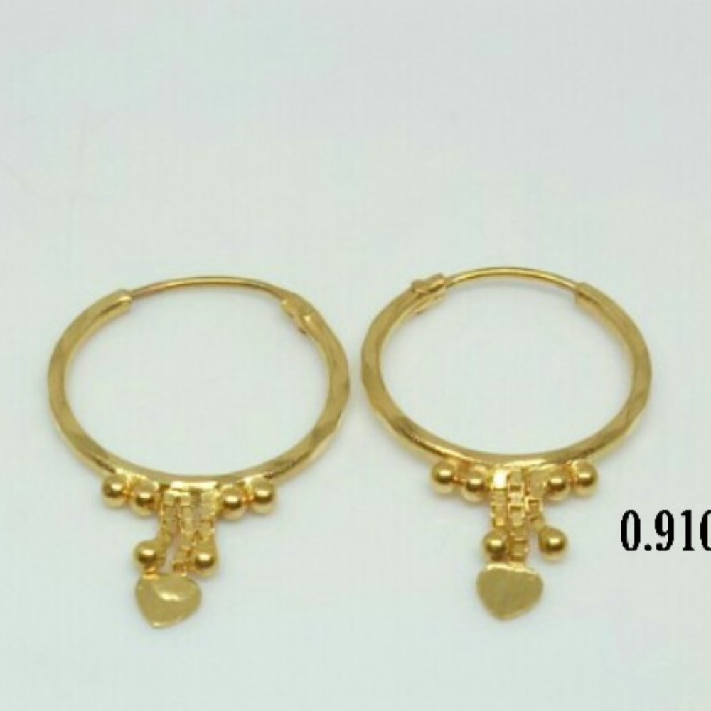 18K Gold Fancy Handmade Earrings