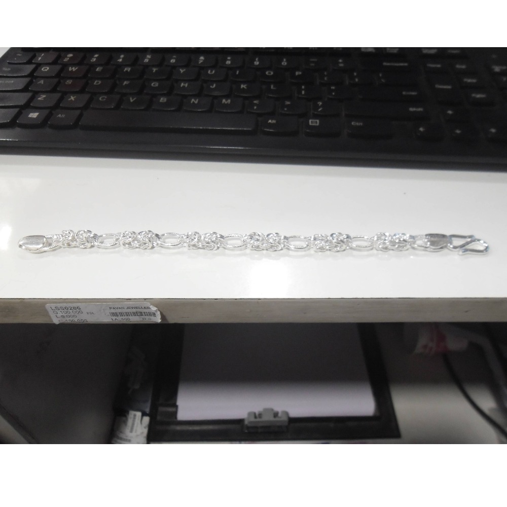 Silver  daily wear  /   casual Gents Bracelet