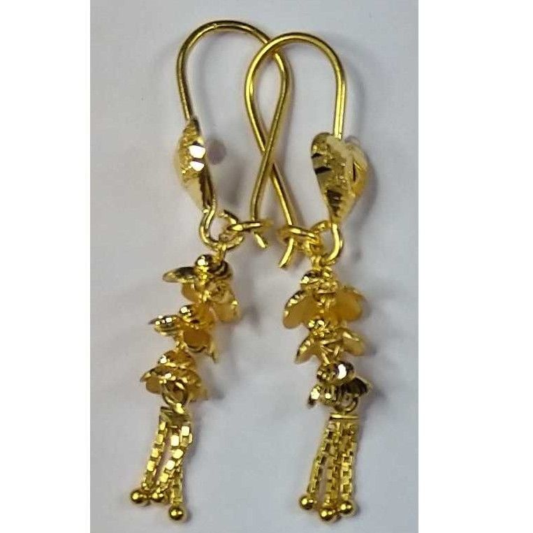 916 Gold Fancy Tardul Earrings Akm-er-106