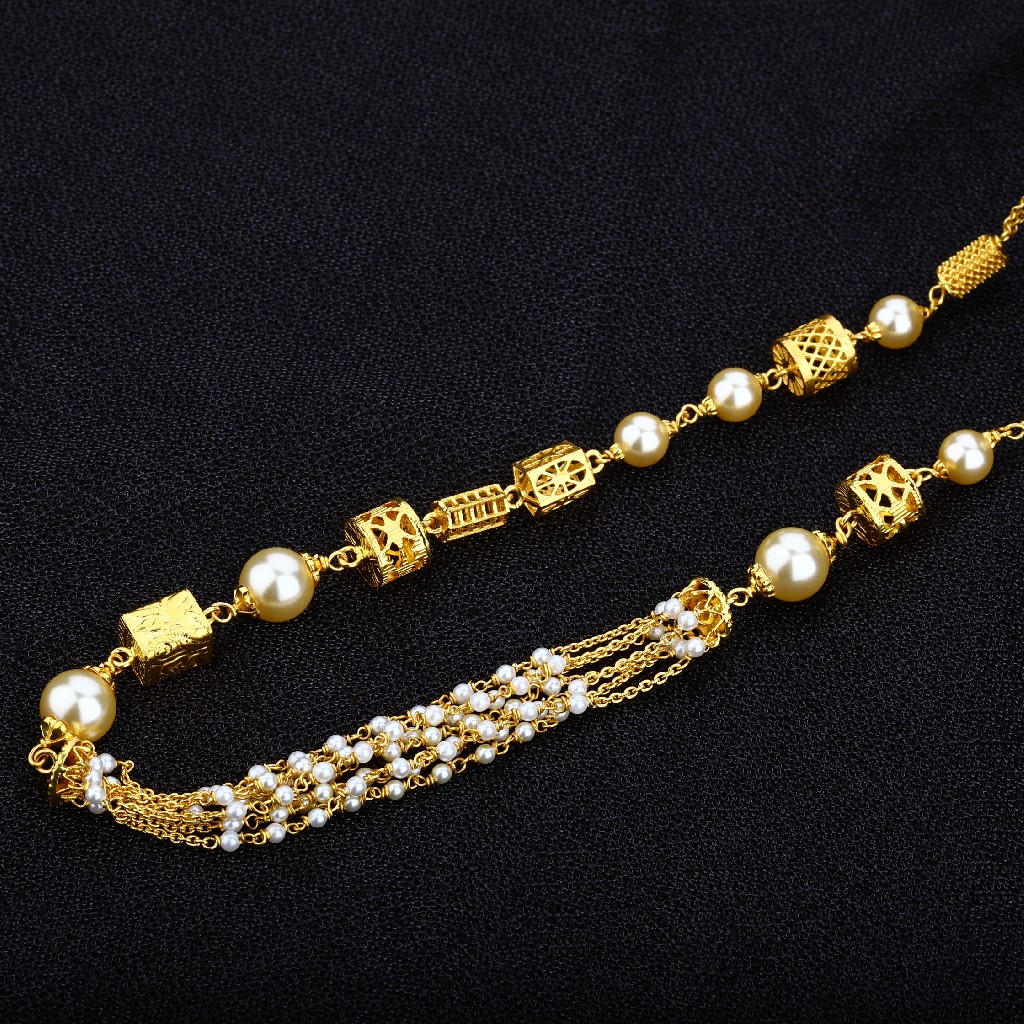 Pearl Moti 916 Ladies Gold Chainmala-AC03
