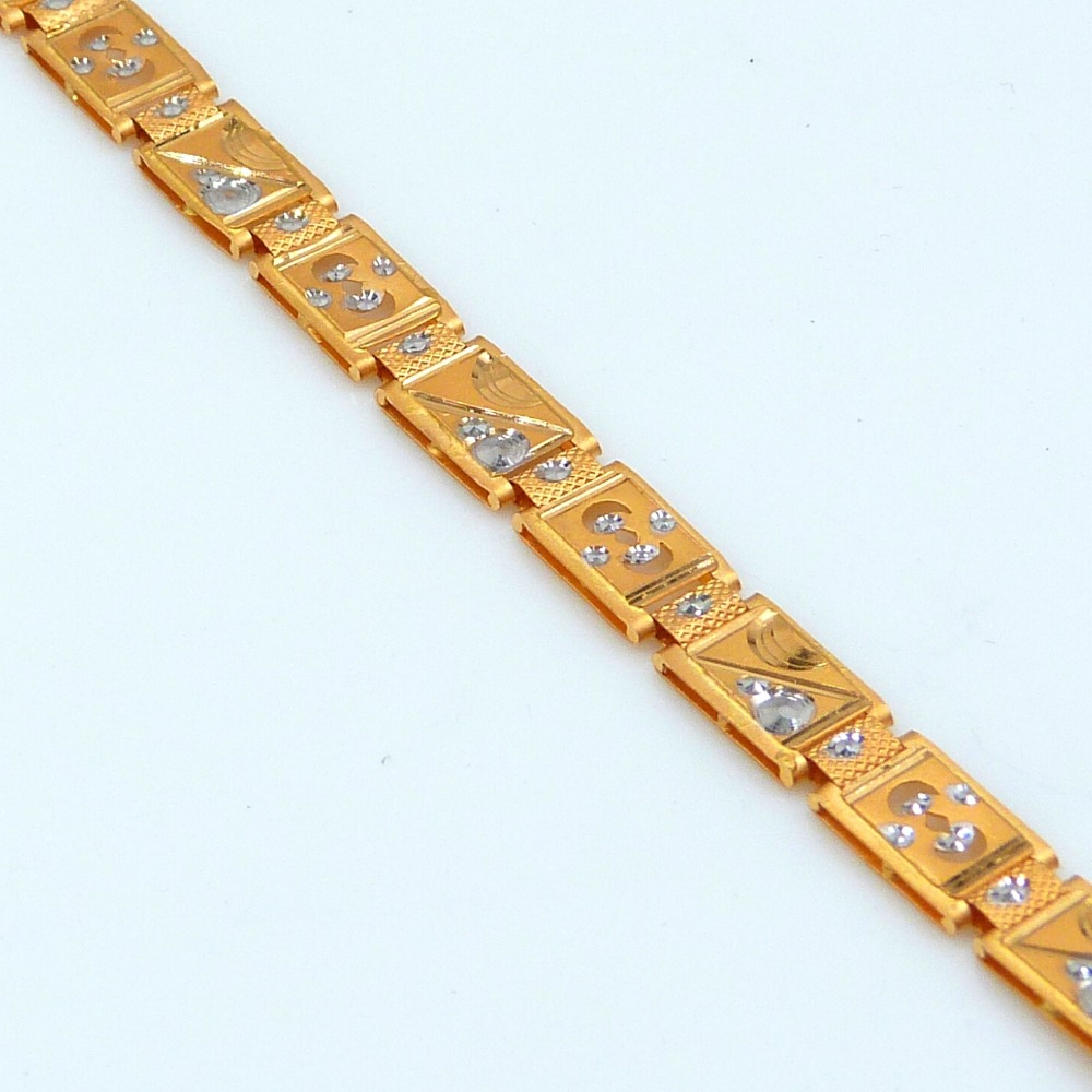 Men's Fancy Handmade 22k Gold Bracelet