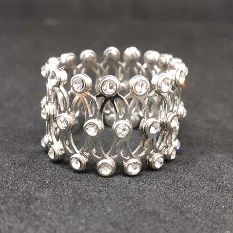 925 Sterling Silver Two In One  Ring. & Bracelet Ladies