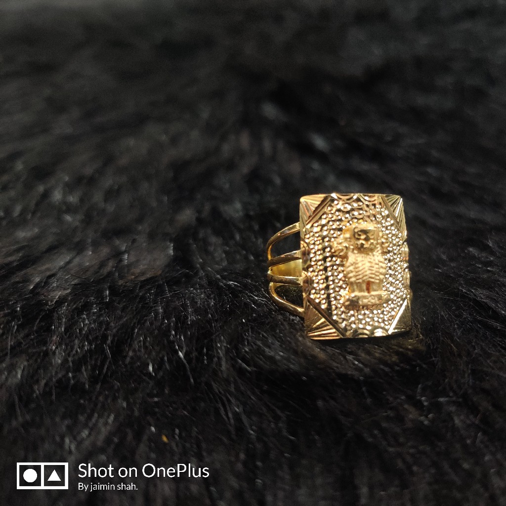 Manufacturer of Mens 22ct ashok stambh gold simple ring-mr13 | Jewelxy -  134024