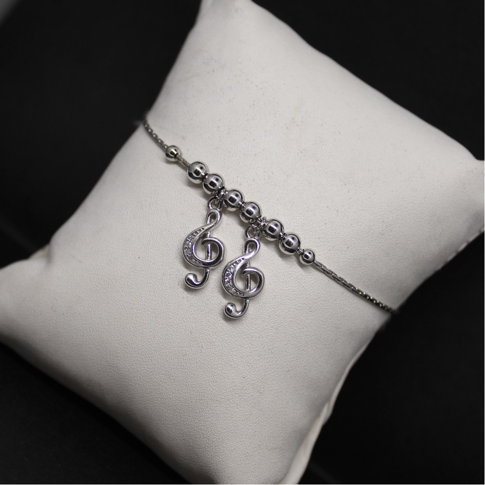 925 sterling silver music parten kada bracelet for ladies