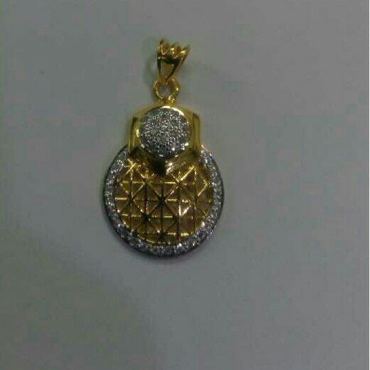 22K / 916 Gold Designer CZ Pendant