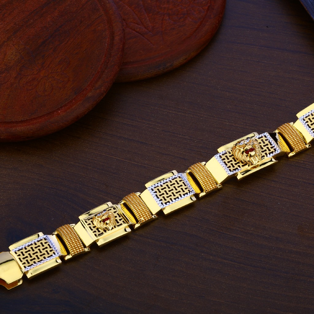Mens Gold Bracelet-MPB113