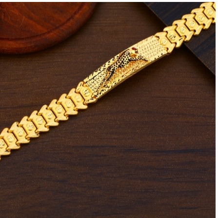 Source 2017 Indian Latest Designs Thin 24K Gold Bracelet Model For Men on  malibabacom
