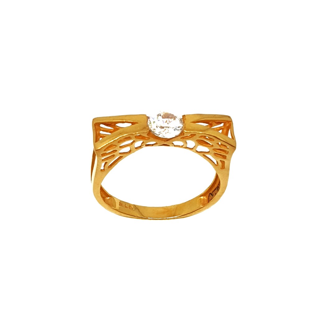 22K Gold Solitaire Diamond Ring MGA - LRG0164