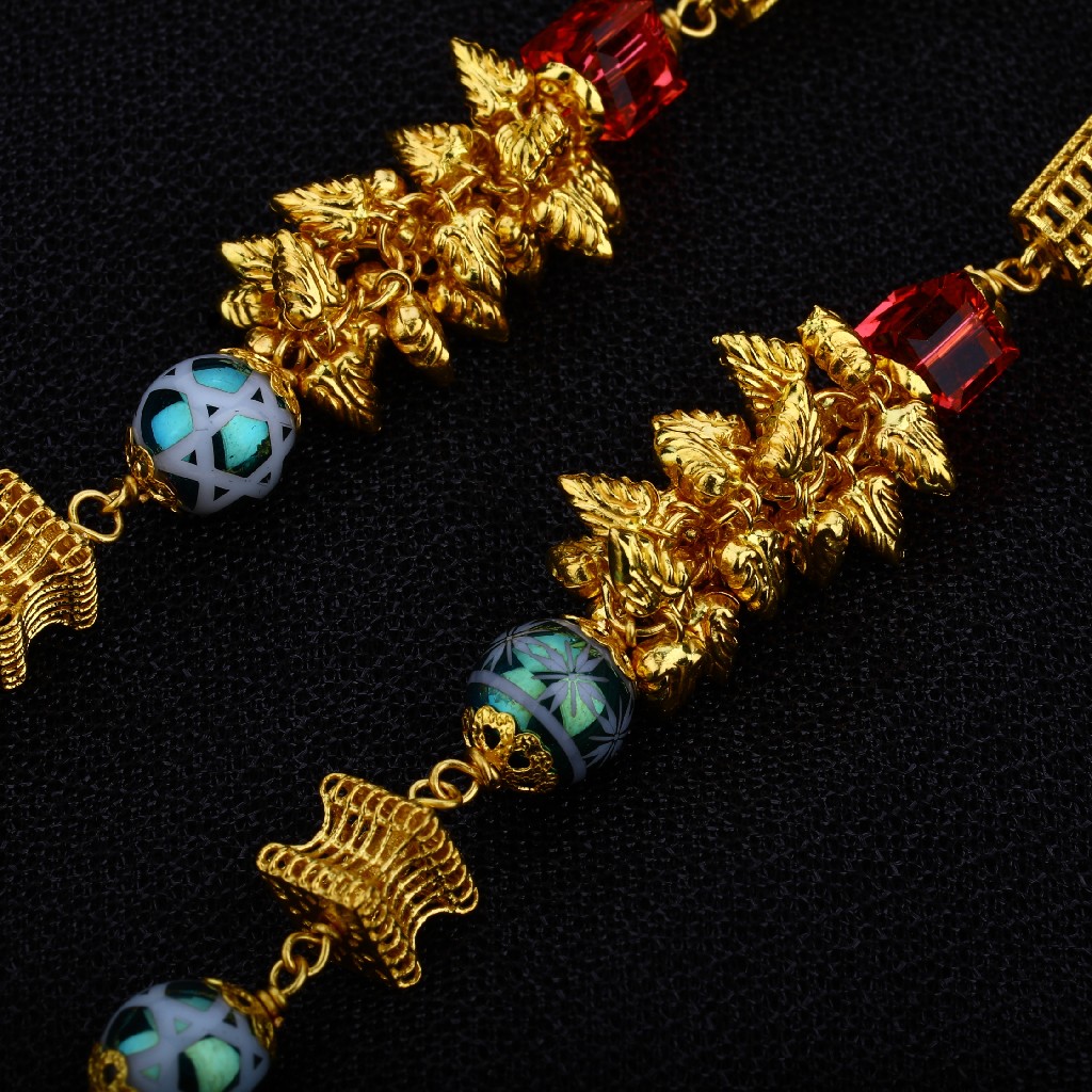 Ladies 916 Gold Moti Mala-AC06