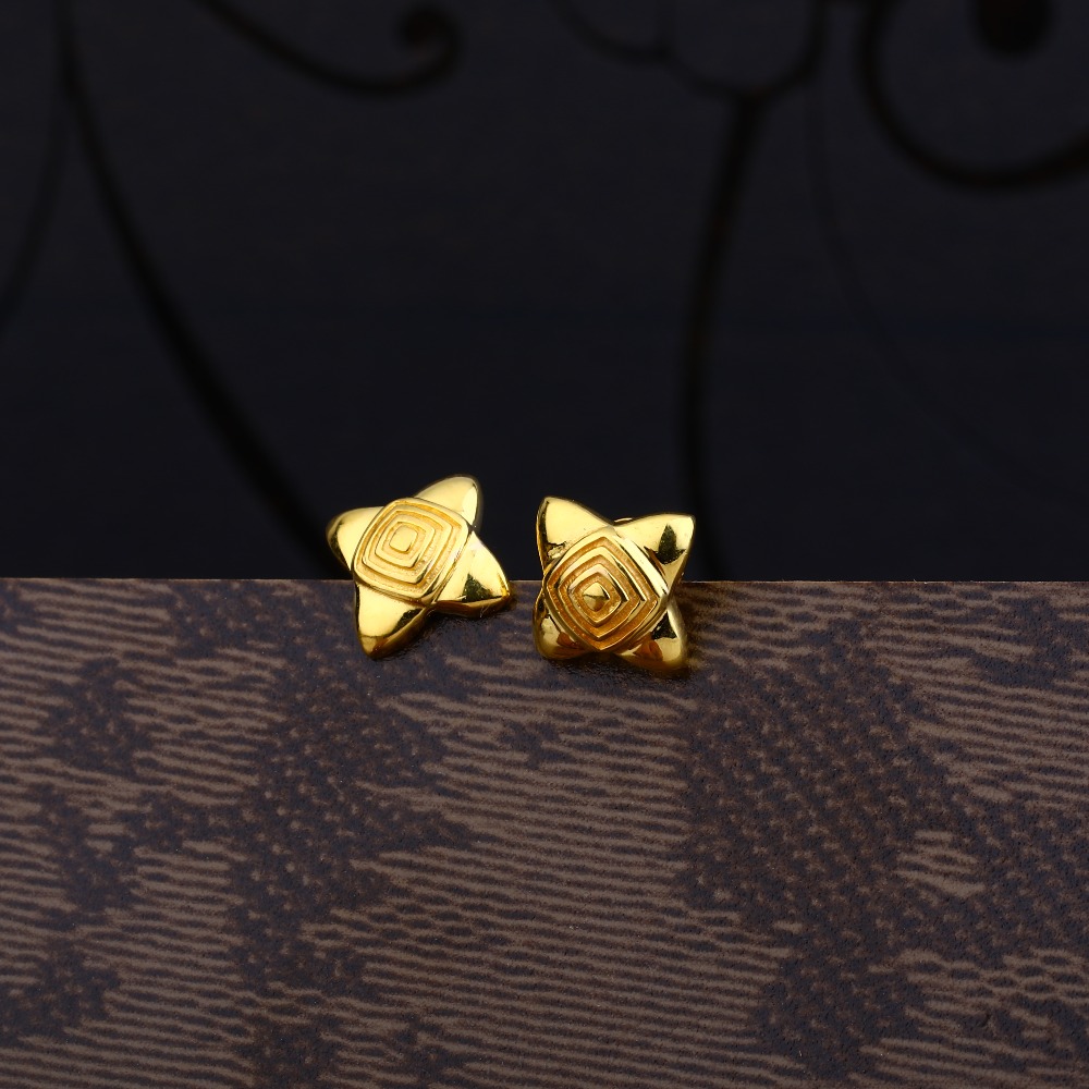 Ladies 916 Gold Casting Cz Earring -LPE98