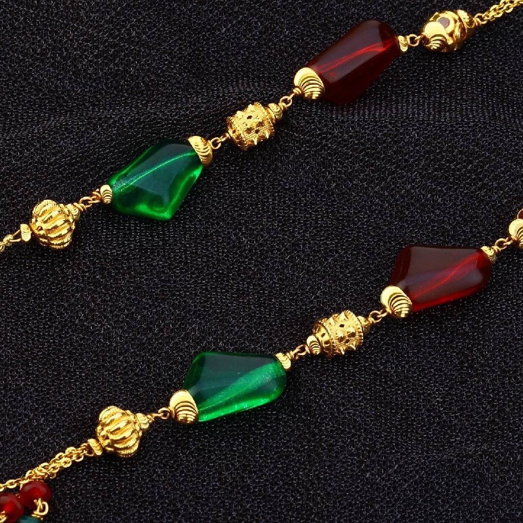 916 Gold Moti Mala AC164