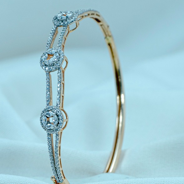 916 gold diamond bracelet lB1-75