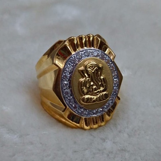 Wholesaler of 916 gold fancy gents ring | Jewelxy - 229505