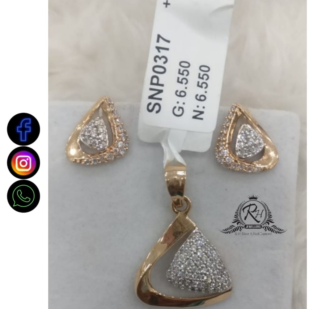 22 carat gold fancy earrings set RH-ER678