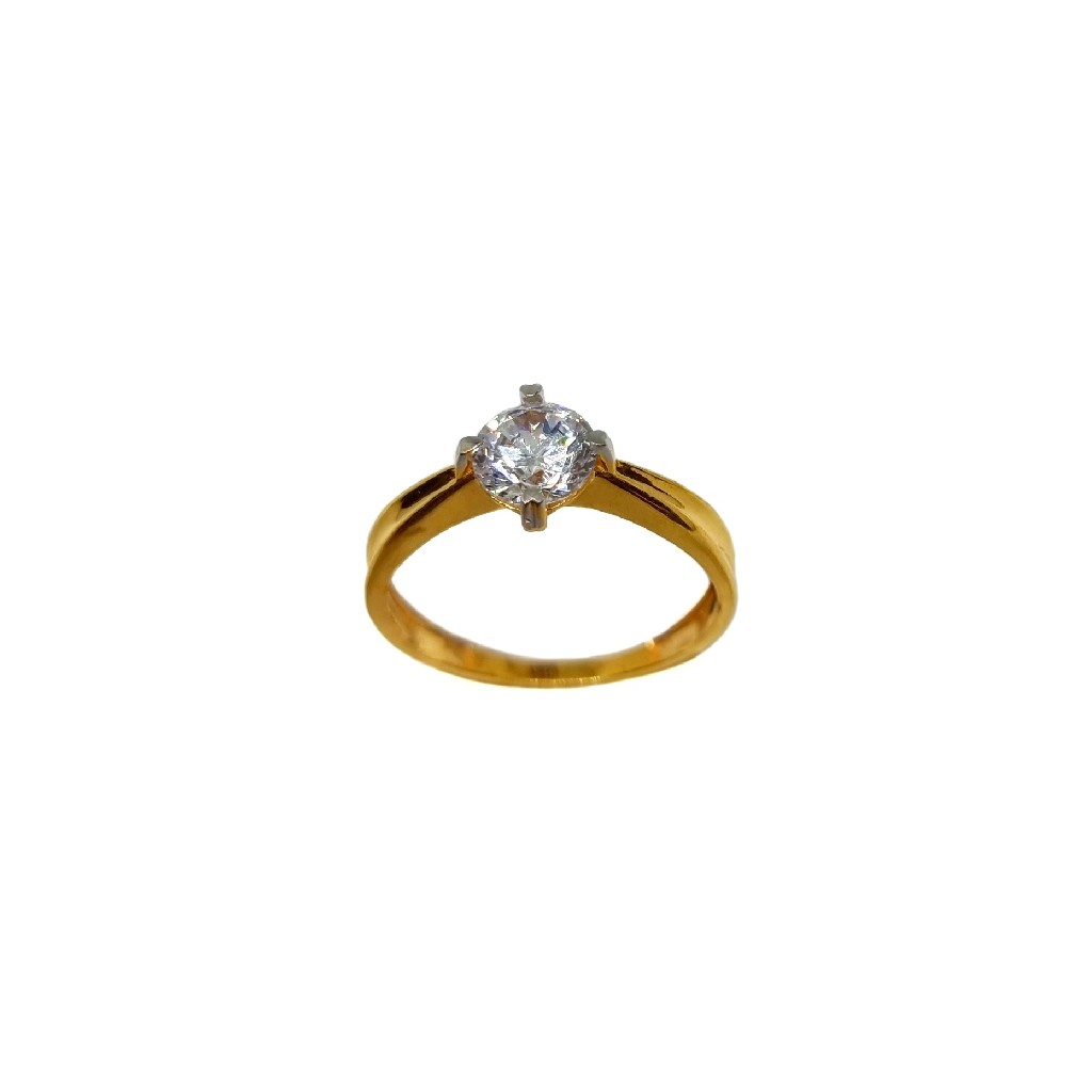 22K Gold Solitaire Diamond Ring MGA - LRG1180