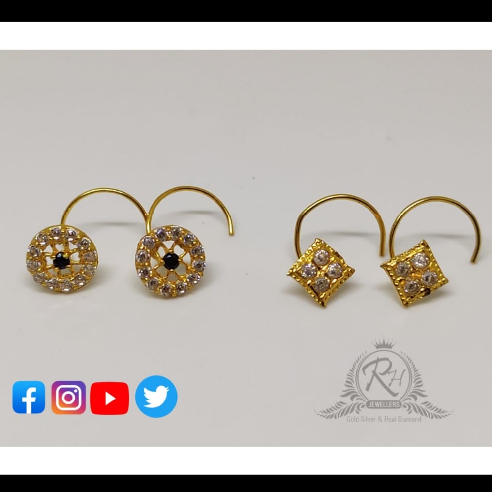 18 carat gold nose pins RH-NS211
