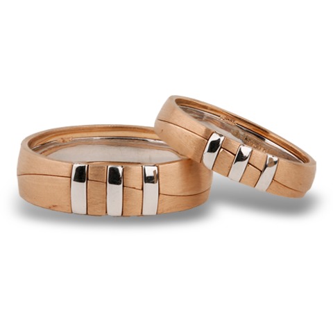 Matching mens and ladies wedding ring commission – McCaul