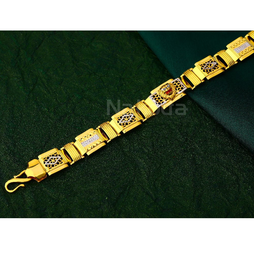 916 Gold  Gentlemen's Classic Hallmark Casting Bracelet MCB137