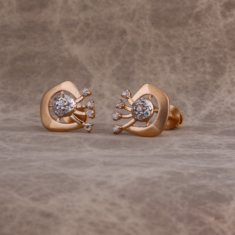 18KT Rose Gold Gorgeous Ladies Earring RE229