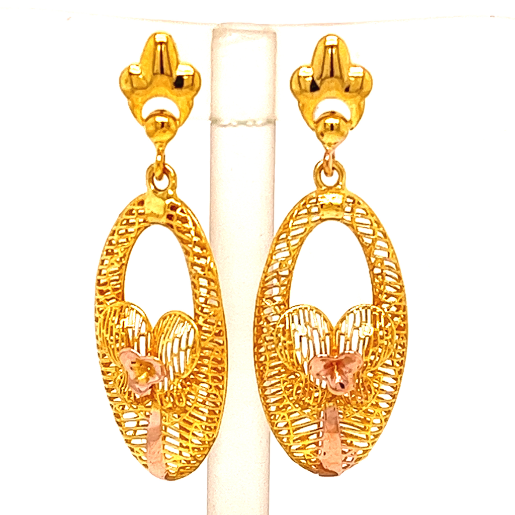 Angel of Gold Long Earrings