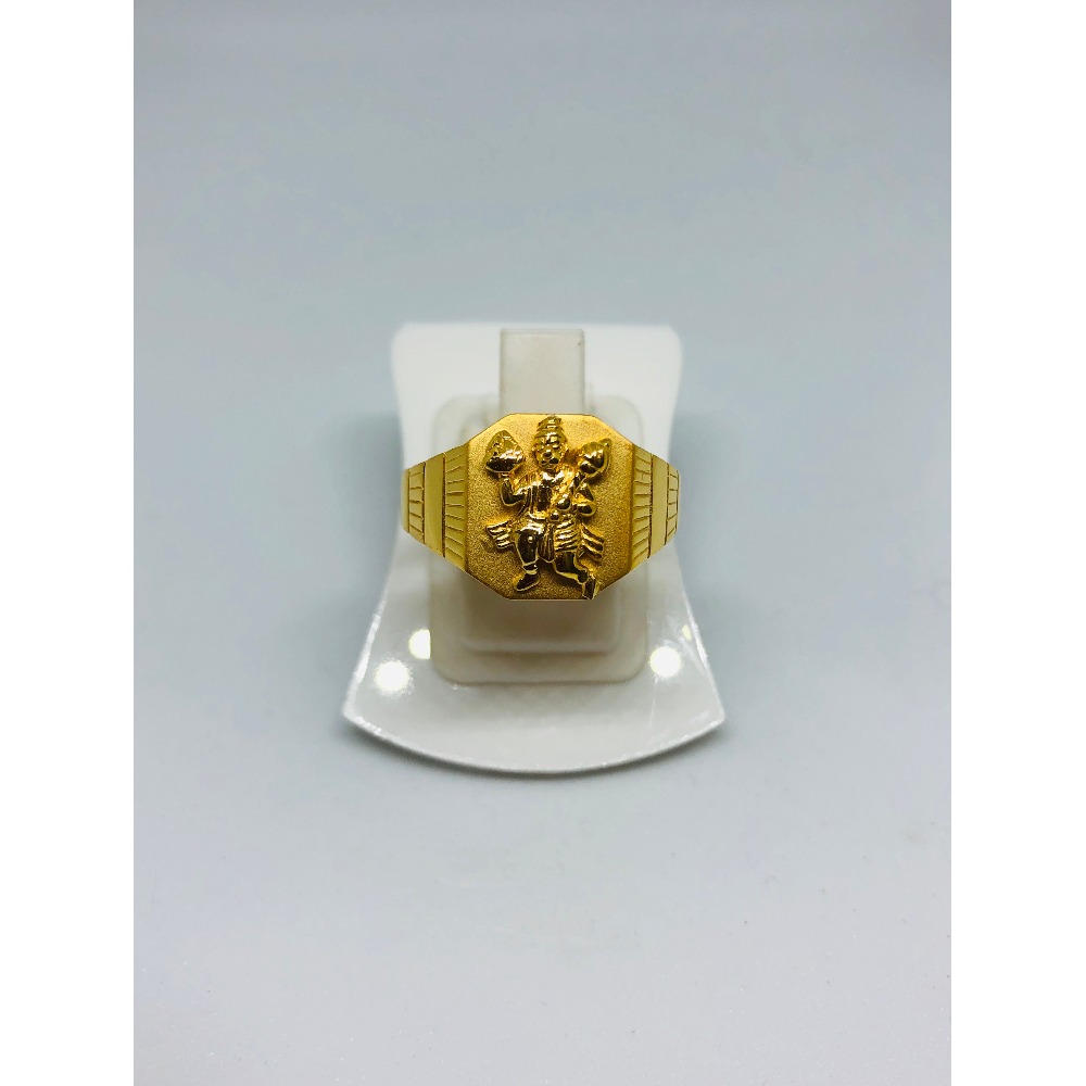 916 Gold Hanumanji Design ring For Men KDJ-R001