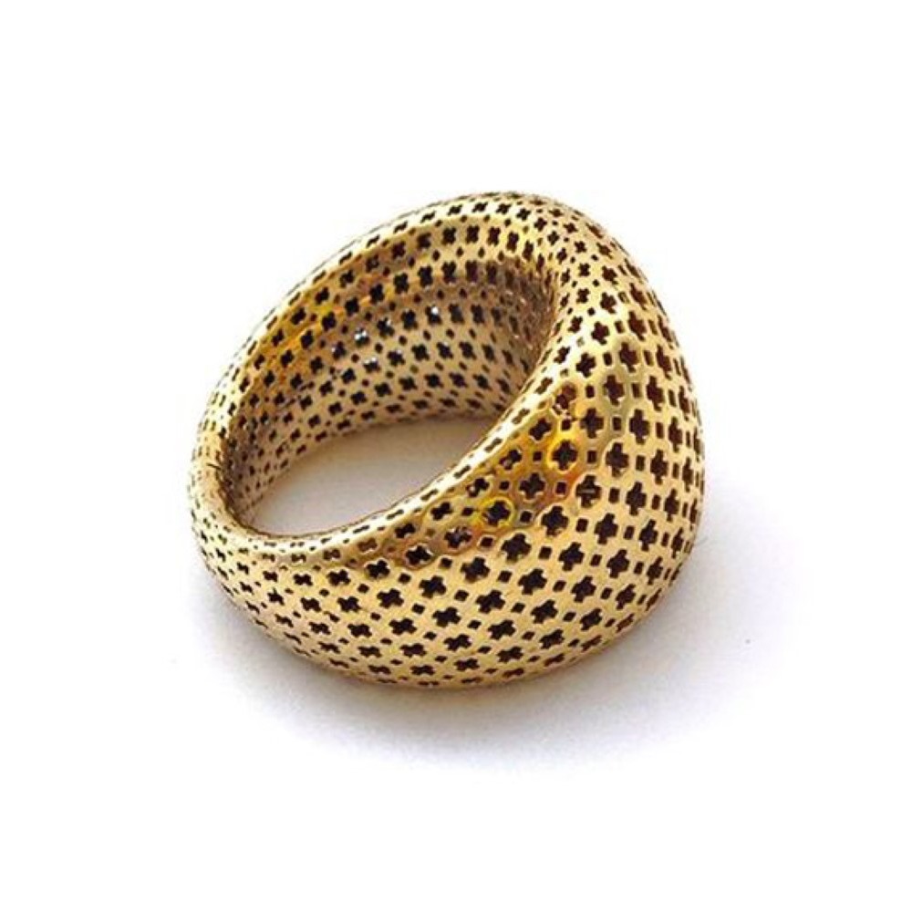Fine Jewelry 18 Kt Hallmark   Yellow Gold Women'S Finger Ring Size 6,7