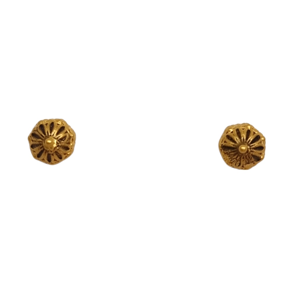 22K Gold Antique Modern Tops Earrings MGA - BTG0599