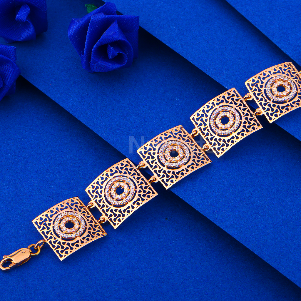 750 Rose Gold Stylish Ladies Bracelet RLB103