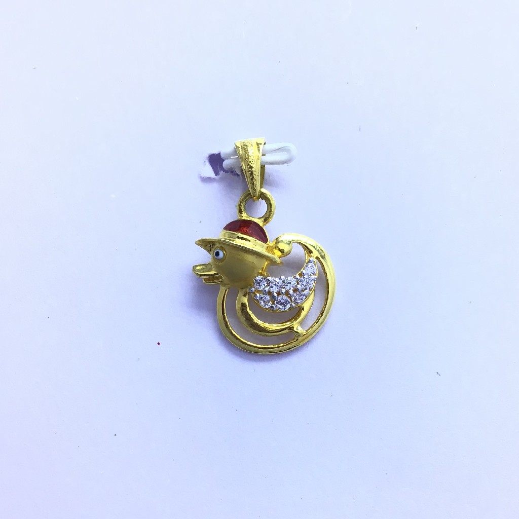 DUCK FANCY GOLD PENDANT