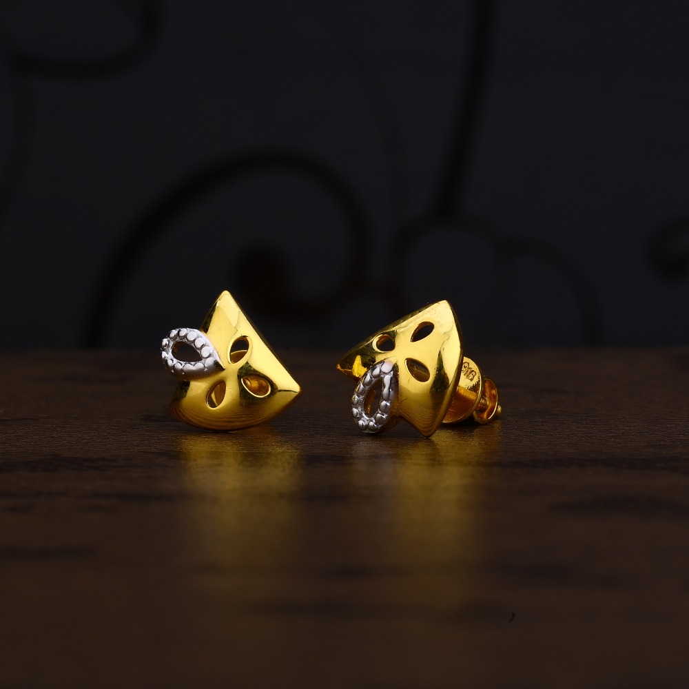 Ladies 916 Gold Drsigner Earring -LPE227