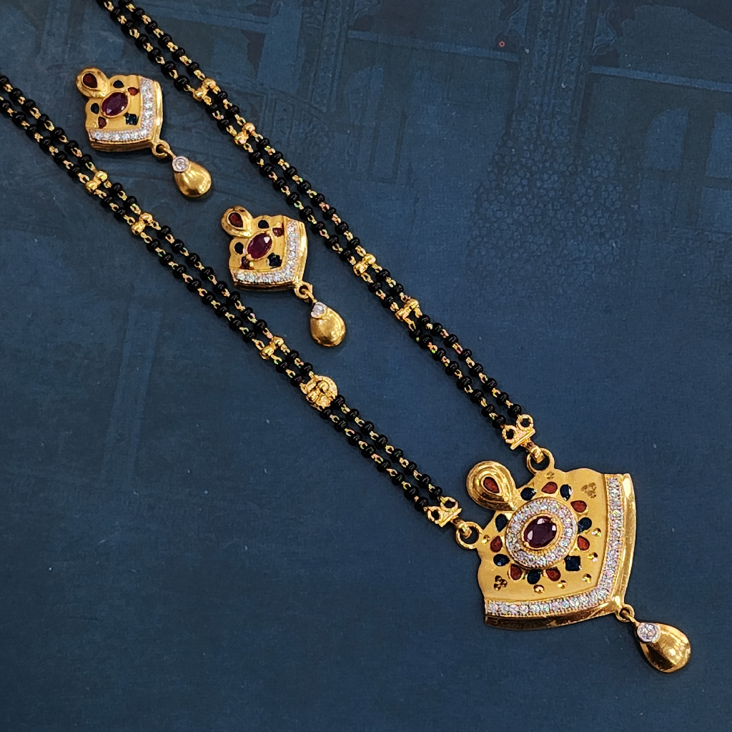 1.gram gold forming Kundan fashion jewellery mangalsutra