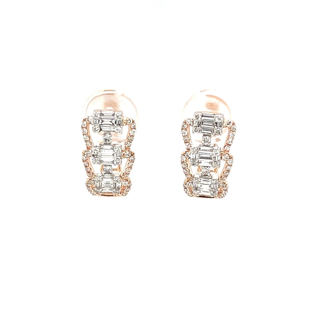 Baguette Diamond Hoop Earrings A Modern and Glamorous Twist